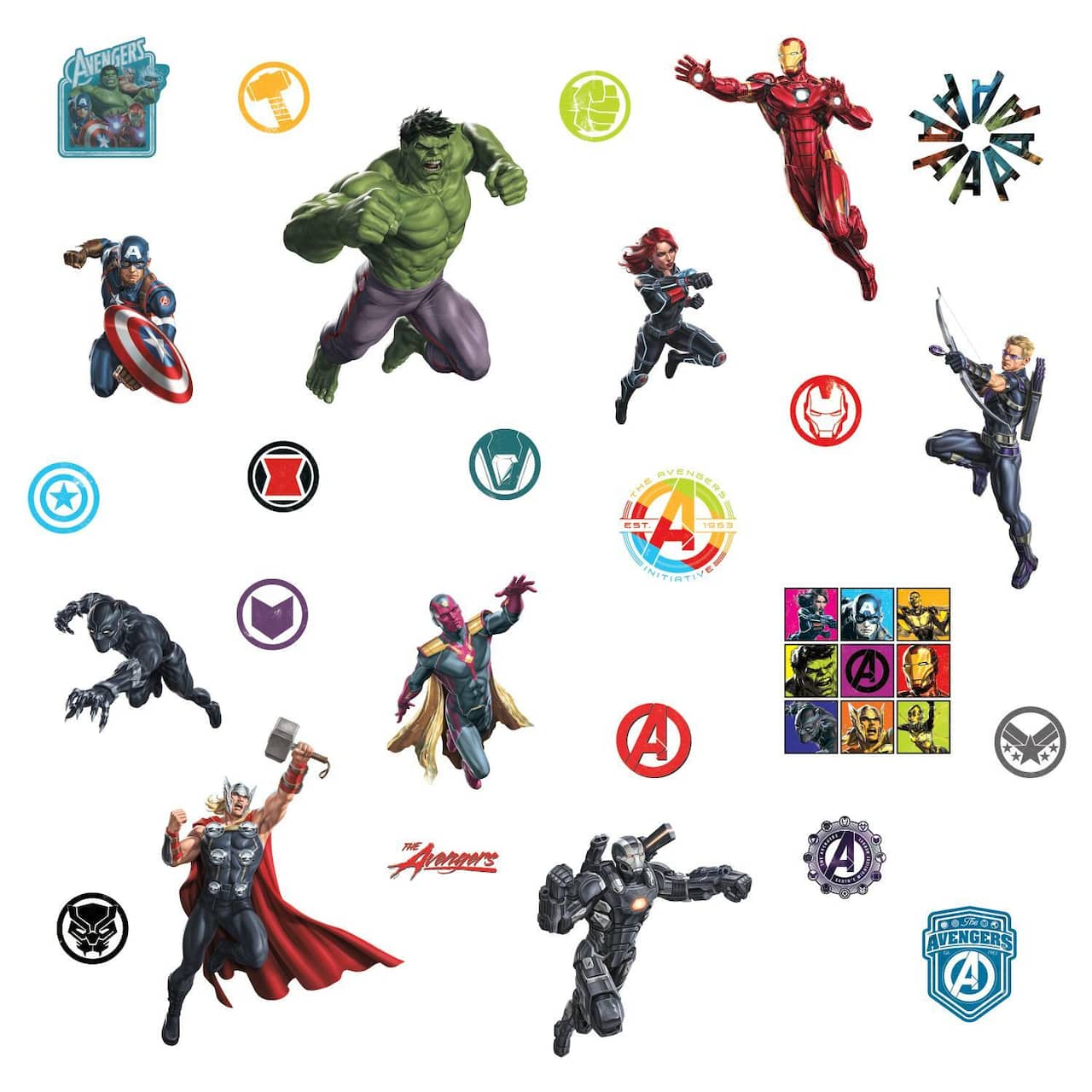 RoomMates Classic Avengers Peel &#x26; Stick Wall Decals